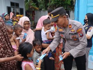 Polresta Deli Serdang Berikan Layanan Kesehatan Kepada Etnis WNA Rohingya